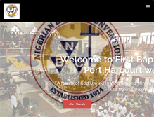 Tablet Screenshot of firstbaptistchurchph.org